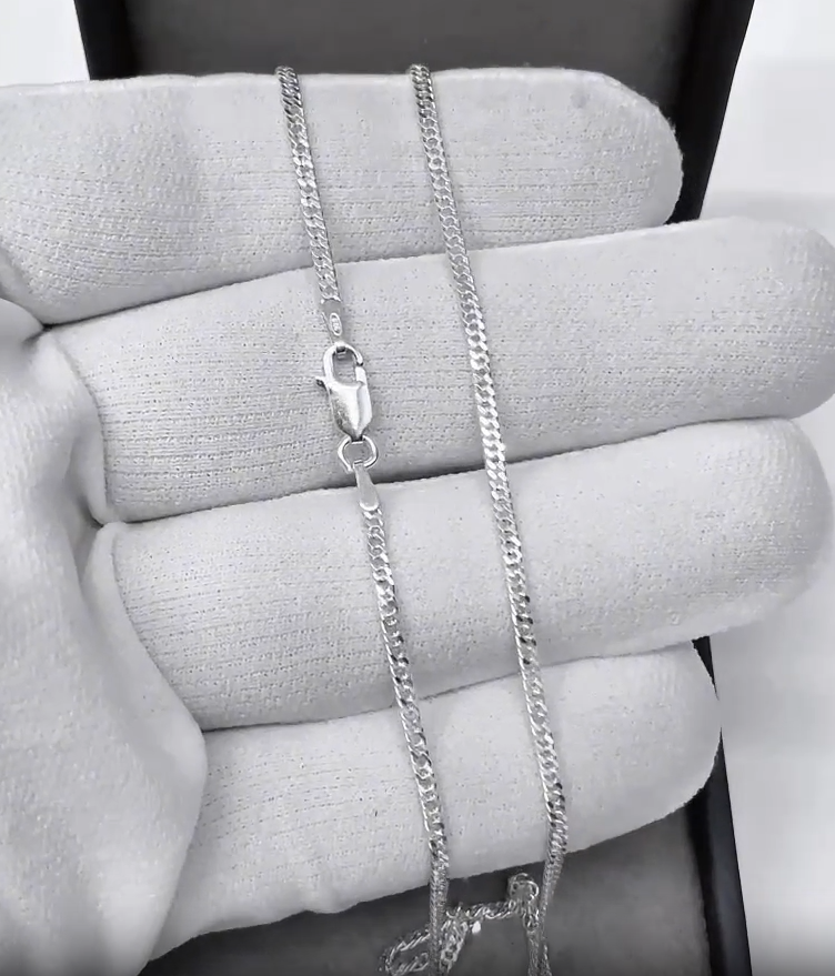 2mm Double Grumet Chain - 925 Silver