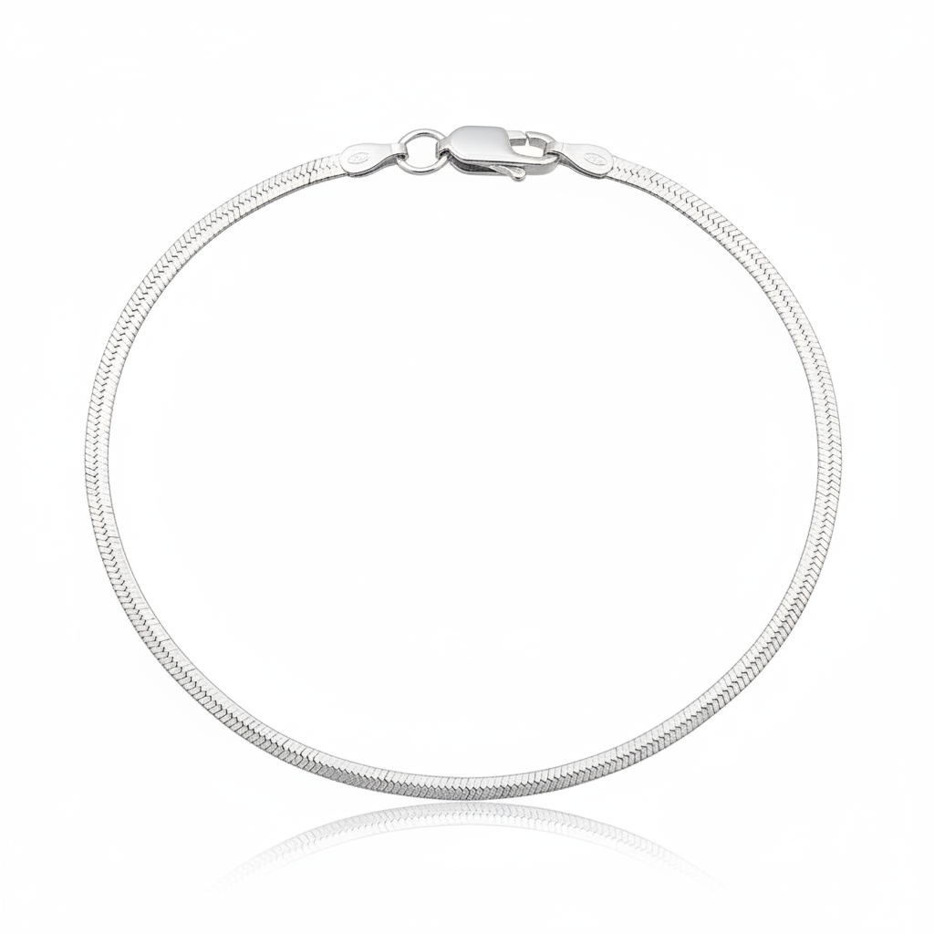 Pulseira Laminada 2mm - 18cm - Prata 925