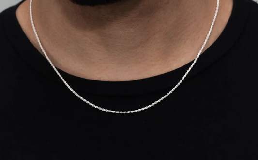 Corrente Elo Baiano 1,8mm 50cm - Prata 925