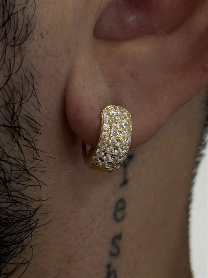 Gold-plated stud earrings